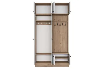 Quorra Entrémøbelsett - Valnøtt/Hvit - Møbler - Gangmøbler - Møbelsett til gang & entre