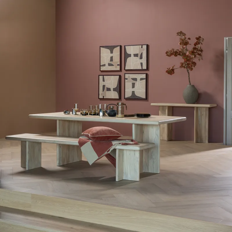 Spisebenk Ato 220 cm - Natur - Møbler - Gangmøbler - Gangbenk