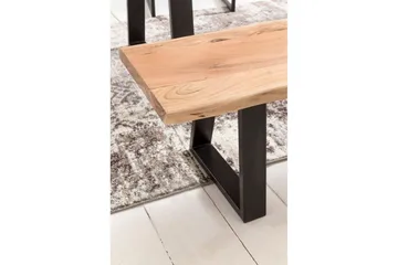 Spisestuebenk Wohnling Heltre tre kant med metallben landstil Uten ryggstøtte, 160 cm - Uten ryggstøtte, 160 cm - Møbler - Gangmøbler - Gangbenk