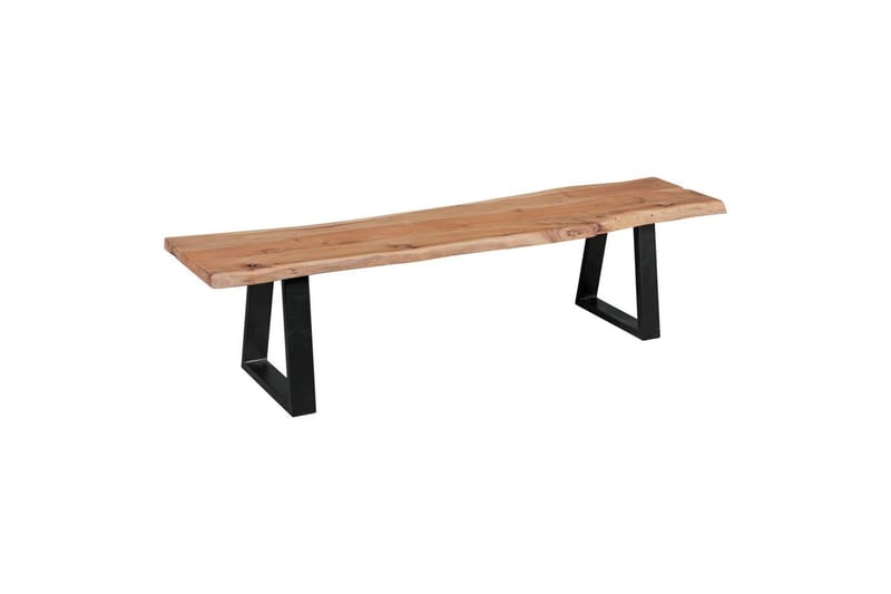 Spisestuebenk Wohnling Heltre tre kant med metallben landstil Uten ryggstøtte, 180 cm - Uten ryggstøtte, 180 cm - Møbler - Bord - Spisebord & kjøkkenbord