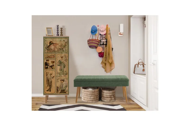 Tekel Entrémøbelsett - Grønn - Møbler - Gangmøbler - Møbelsett til gang & entre