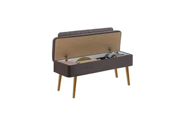 Valsot Benker 110 cm - Natur/Antrasitt - Møbler - Gangmøbler - Gangbenk