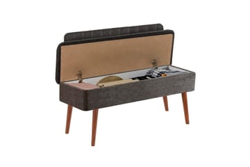 Valsot Benker 110 cm - Valnøtt/Antrasitt - Møbler - Gangmøbler - Gangbenk