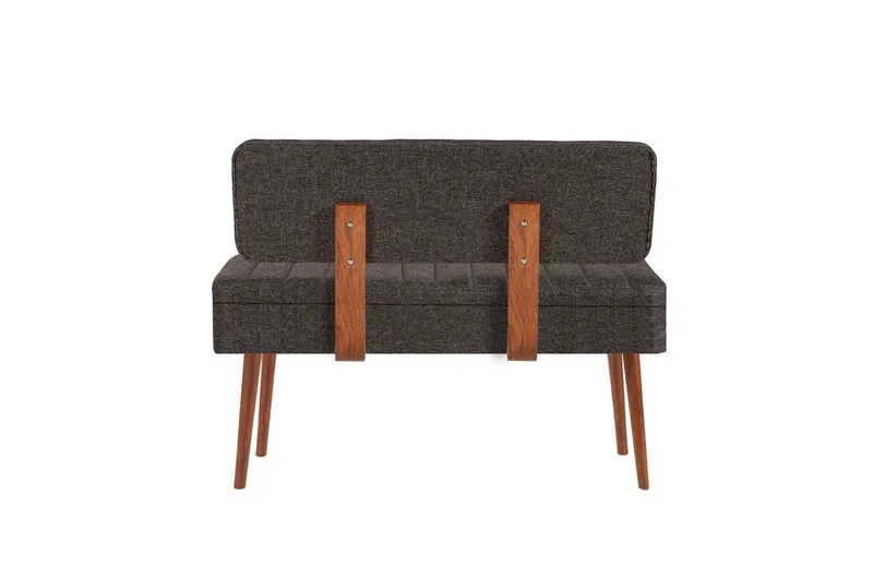 Valsot Benker 110 cm - Valnøtt/Antrasitt - Møbler - Gangmøbler - Gangbenk