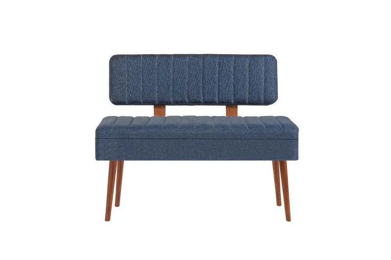 Valsot Benker 110 cm, Valnøtt/Mørkeblå