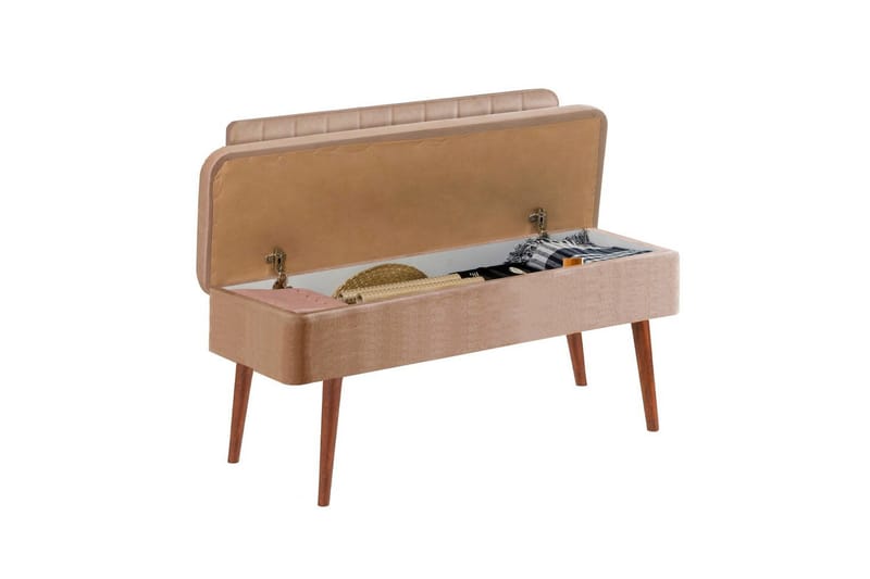 Valsot Benker 110 cm - Valnøtt/Stein - Møbler - Gangmøbler - Gangbenk