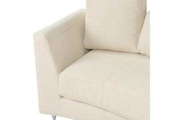 Halvrund soffa Beliani Rotunde Beige/Silver Beige||Silver - Møbler - Sofaer