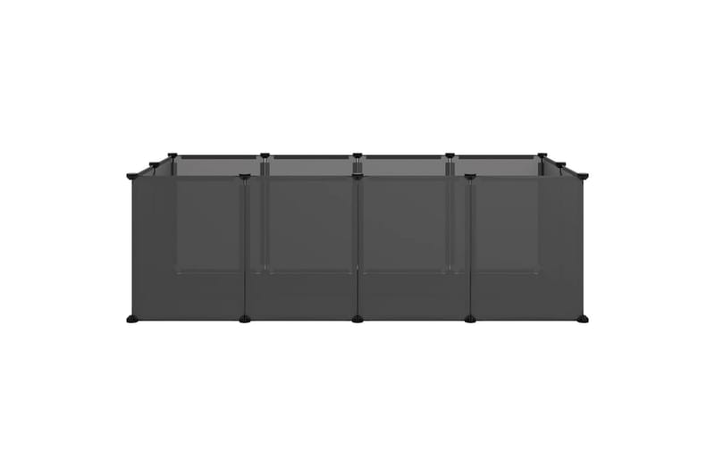 beBasic Smådyrbur svart 144x74x46,5 cm PP og stål - Svart - Bur & Transportbur