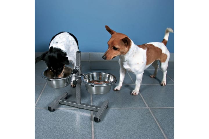 TRIXIE Justerbart hundeskålstativ 5,6 L 24 cm 24922 -   - Hundeskål