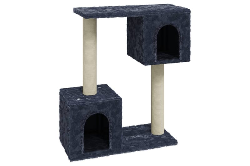 Kattetre med klorestolper i sisal mørkegrå 60 cm - Grå - Klorestativ & kloremøbler