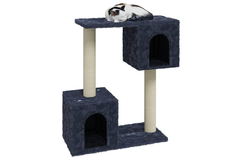 Kattetre med klorestolper i sisal mørkegrå 60 cm - Grå - Klorestativ & kloremøbler
