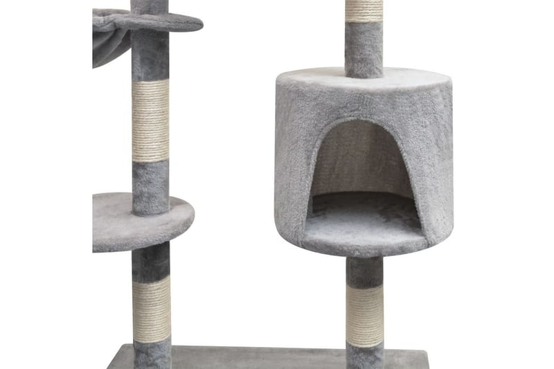 Kloretre med sisal klorestang 125 cm grå - Grå - Klorestativ & kloremøbler