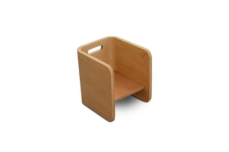 Bord- og Stolsett (3 deler) Miraeny Natur - Natur - Møbler - Barnemøbler - Barnebord