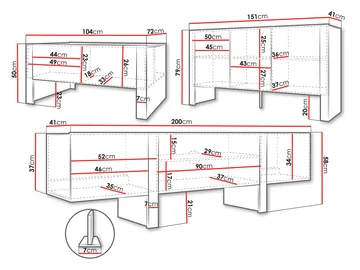 Calvenn Møbelsett for Stue - Oppbevaring - Oppbevaringsmøbler - Møbelsett til stue