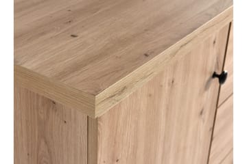 Aldbrough Møbelsett til Spiseplass Hvit LED - Tre/Svart - Møbler - Kjøkkenmøbler - Møbelsett til kjøkken & spiseplass