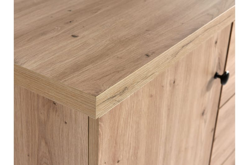 Aldbrough Møbelsett til Spiseplass Hvit LED - Tre/Svart - Møbler - Kjøkkenmøbler - Møbelsett til kjøkken & spiseplass