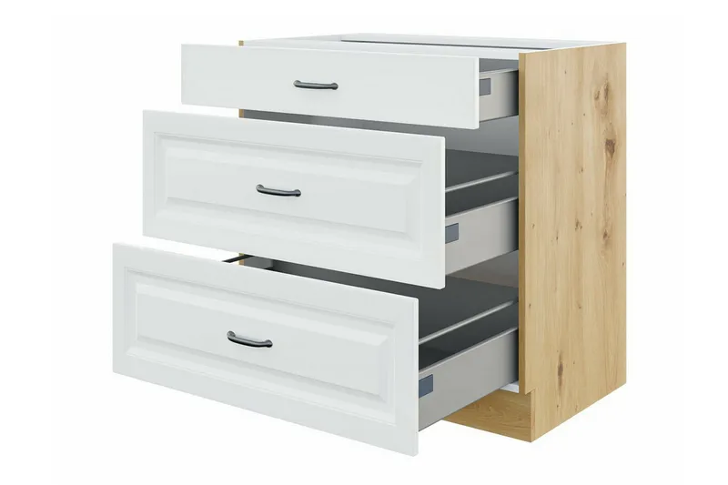 Templemore Möbelset För Kök & Matplats Black/Dark Wood - Møbler - Kjøkkenmøbler - Møbelsett til kjøkken & spiseplass