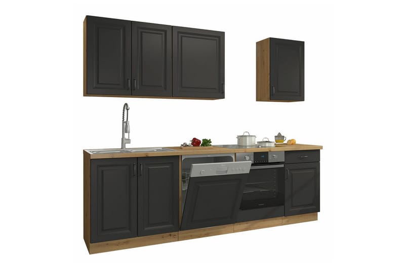 Templemore Möbelset För Kök & Matplats Black/White