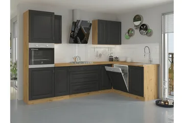 Templemore Möbelset För Kök & Matplats Brown/Wood - Møbler - Kjøkkenmøbler - Møbelsett til kjøkken & spiseplass