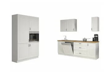 Templemore Möbelset För Kök & Matplats White - Møbler - Kjøkkenmøbler - Møbelsett til kjøkken & spiseplass