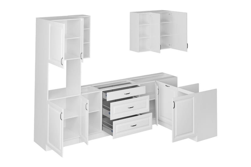 Templemore Möbelset För Kök & Matplats White - Møbler - Kjøkkenmøbler - Møbelsett til kjøkken & spiseplass