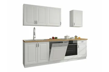 Templemore Möbelset För Kök & Matplats White - Møbler - Kjøkkenmøbler - Møbelsett til kjøkken & spiseplass