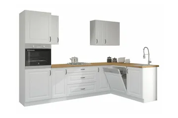 Templemore Möbelset För Kök & Matplats White/Wood - Møbler - Kjøkkenmøbler - Møbelsett til kjøkken & spiseplass