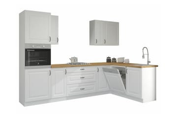 Templemore Möbelset För Kök & Matplats White/Wood - Møbler - Kjøkkenmøbler - Møbelsett til kjøkken & spiseplass