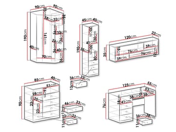 Elvaren Møbelsett for Kontor - Møbler - Kontormøbler - Møbelsett til kontor