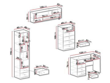 Elvaren Møbelsett for Kontor - Møbler - Kontormøbler - Møbelsett til kontor