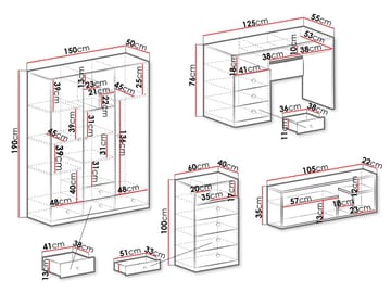 Elvaren Møbelsett for Kontor - Møbler - Kontormøbler - Møbelsett til kontor
