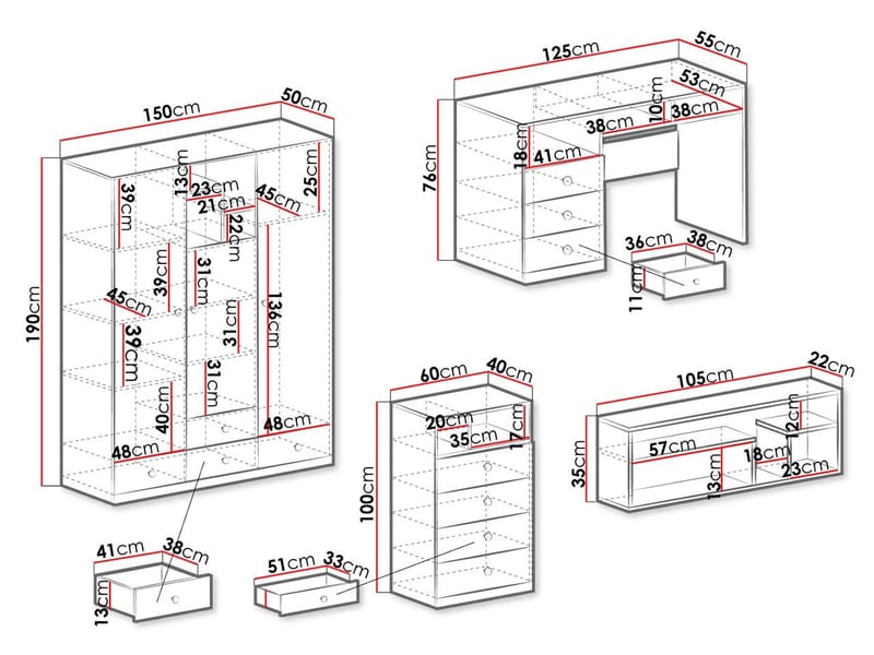 Elvaren Møbelsett for Kontor - Møbler - Kontormøbler - Møbelsett til kontor