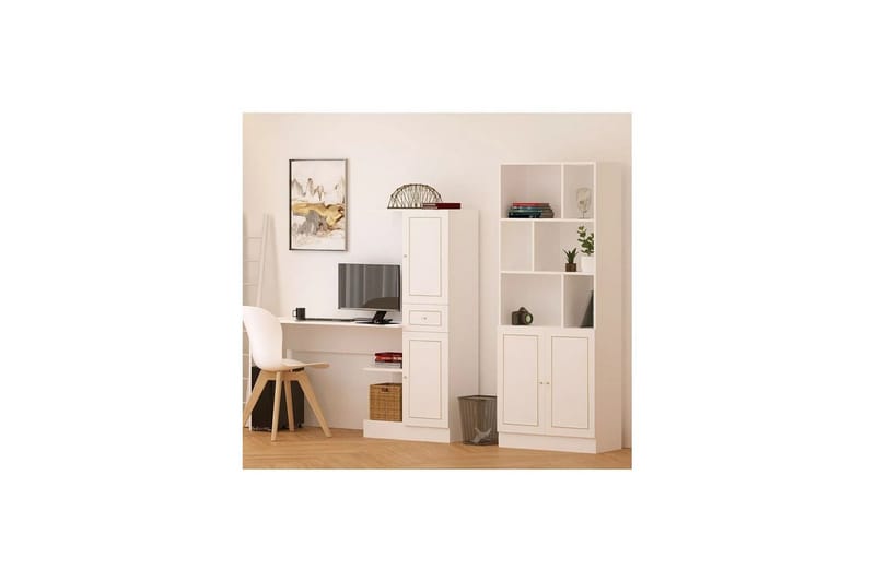 Isvorn Møbelsett För Kontor - Matt Hvit - Møbler - Kontormøbler - Møbelsett til kontor