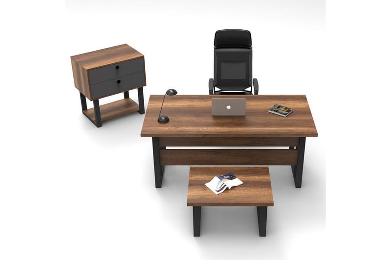 Kontormøbelsett Mono 08 Barokk / Antrasitt - Antrasitt - Møbler - Kontormøbler - Møbelsett til kontor