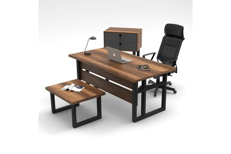 Kontormøbelsett Mono 08 Barokk / Antrasitt - Antrasitt - Møbler - Kontormøbler - Møbelsett til kontor