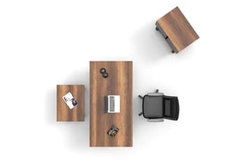 Kontormøbelsett Mono 08 Barokk / Antrasitt - Antrasitt - Møbler - Kontormøbler - Møbelsett til kontor