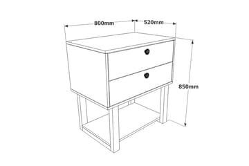 Kontormøbelsett Mono 09 Barokk / Antrasitt - Natur/Kullgrå - Møbler - Kontormøbler - Møbelsett til kontor