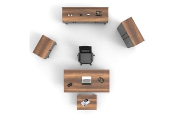 Kontormøbelsett Mono 11 Barokk / Antrasitt - Antrasitt - Møbler - Kontormøbler - Møbelsett til kontor