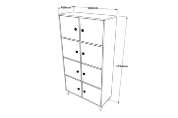 Kontormøbelsett Mono 11 Barokk / Antrasitt - Antrasitt - Møbler - Kontormøbler - Møbelsett til kontor