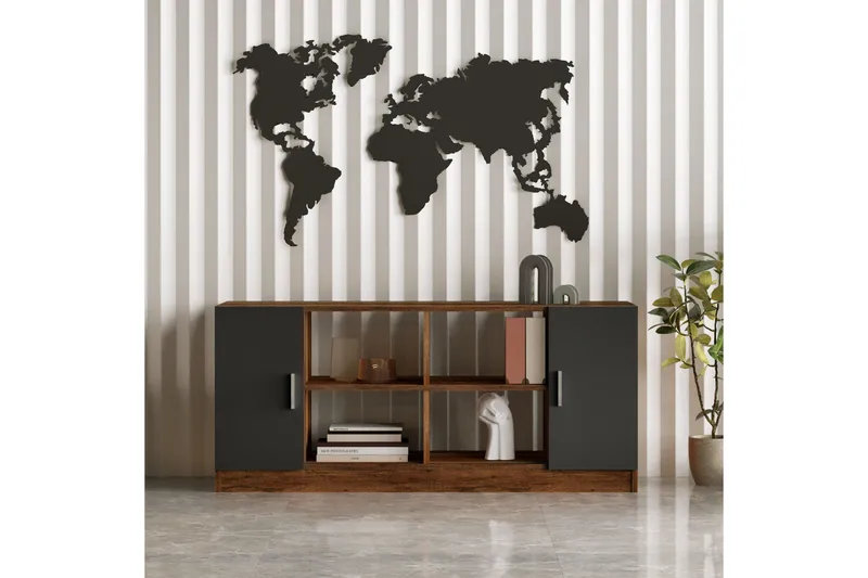 Benich Møbelsett Kontor - Teak/Antrasitt - Møbler - Kontormøbler - Møbelsett til kontor