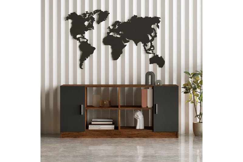 Benich Møbelsett Kontor - Teak/Antrasitt - Møbler - Kontormøbler - Møbelsett til kontor