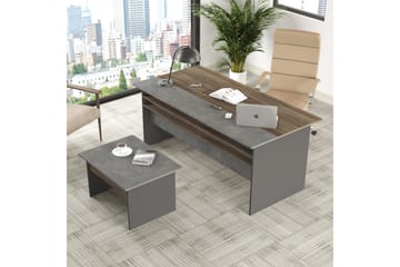 Desgrar Møbelsett Kontor - Brun/Betonggrå/Antrasitt - Møbler - Kontormøbler - Møbelsett til kontor