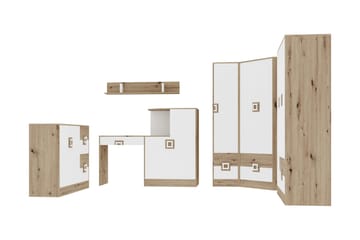 Klacksberg Kontormøbler - Tre / Natur / Hvit - Møbler - Kontormøbler - Møbelsett til kontor