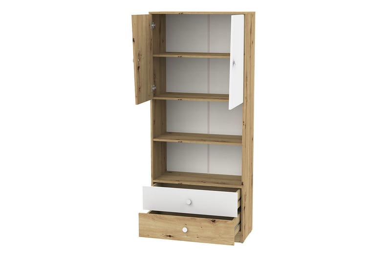 Møbelsett til Kontor NERO - Natur/Hvit/Grå - Møbler - Kontormøbler - Møbelsett til kontor