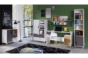 Sayuki Møbelsett Til Kontor - Hvit/Grå - Møbler - Kontormøbler - Møbelsett til kontor