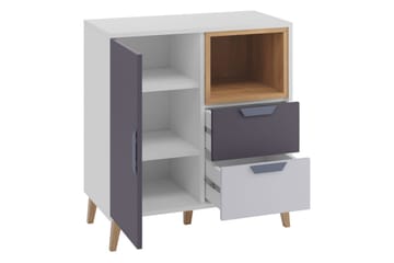 Sayuki Møbelsett Til Kontor - Hvit/Grå - Møbler - Kontormøbler - Møbelsett til kontor