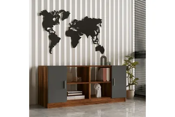 Valladbla Møbelsett Kontor - Teak/Antrasitt - Møbler - Kontormøbler - Møbelsett til kontor