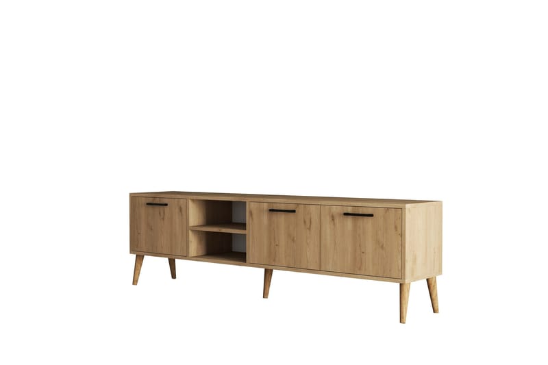 TV-benk og mediabenk Essexa TV-benk Ljusbrun
