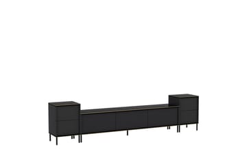 Imaj TV-møbelsett 180x35 cm Svart - Hanah Home - Møbler - TV- & Mediamøbler - TV-møbelsett