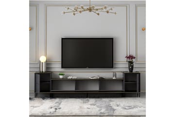 Imaj TV-møbelsett 180x35 cm Svart - Hanah Home - Møbler - TV- & Mediamøbler - TV-møbelsett
